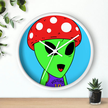 Healthy Sport Jersey Mushroom Alien Wall clock