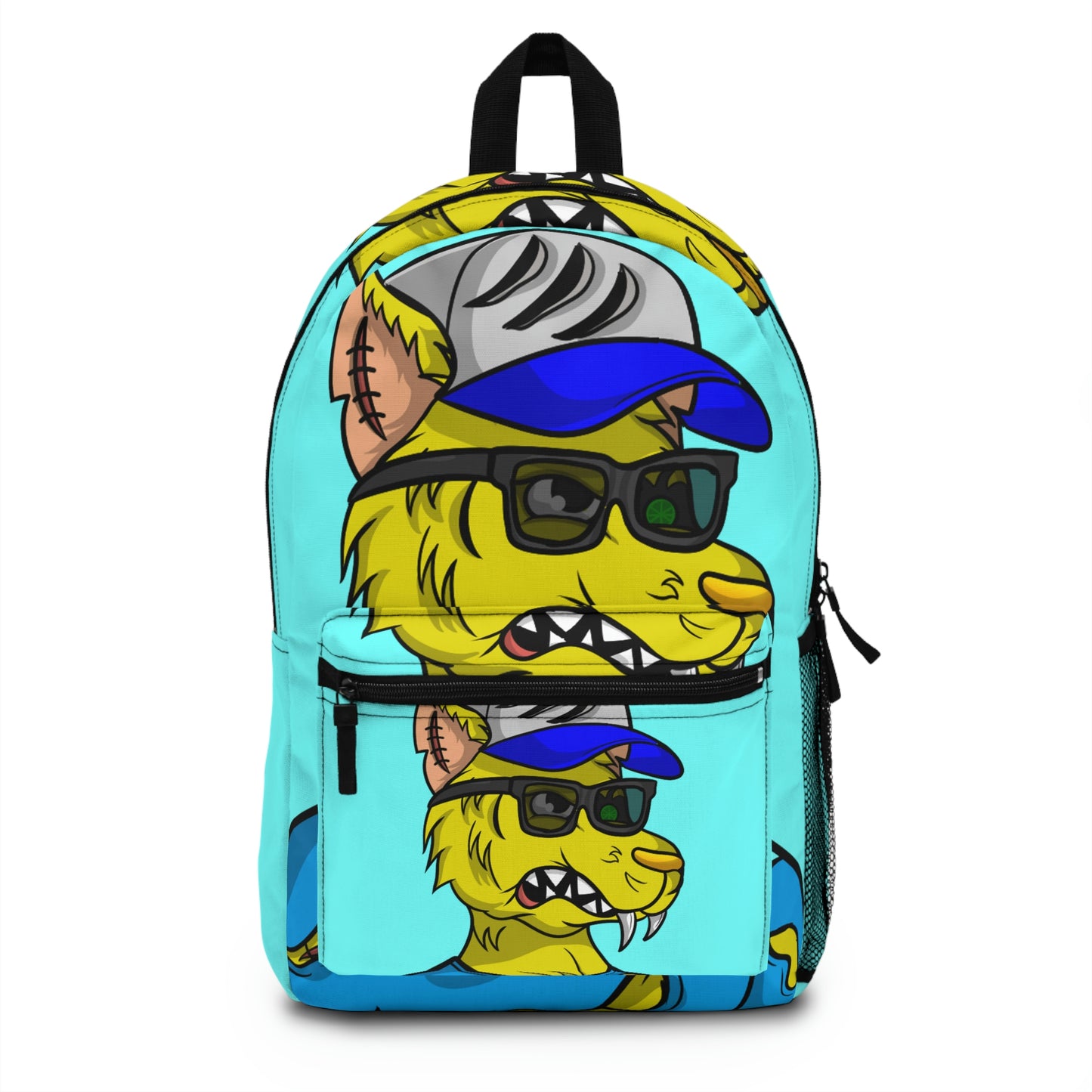 Hombre lobo lobo amarillo Mochila