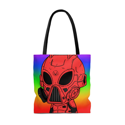 LOL Rainbow Armored Red Future Alien Cyborg Machine Visitante AOP Bolsa de tela 