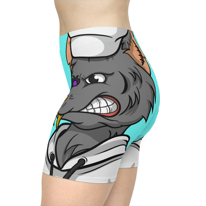 Chief Chef Cook Wolf Werewolve Cyborg Women's Biker Shorts