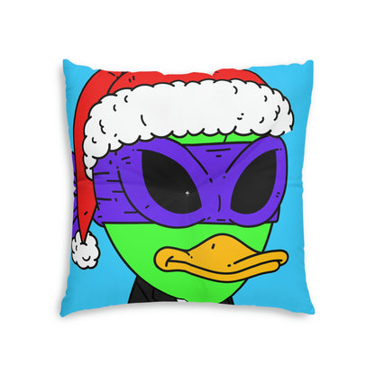 Santa Christmas Alien Visitor751 Tufted Floor Pillow, Square