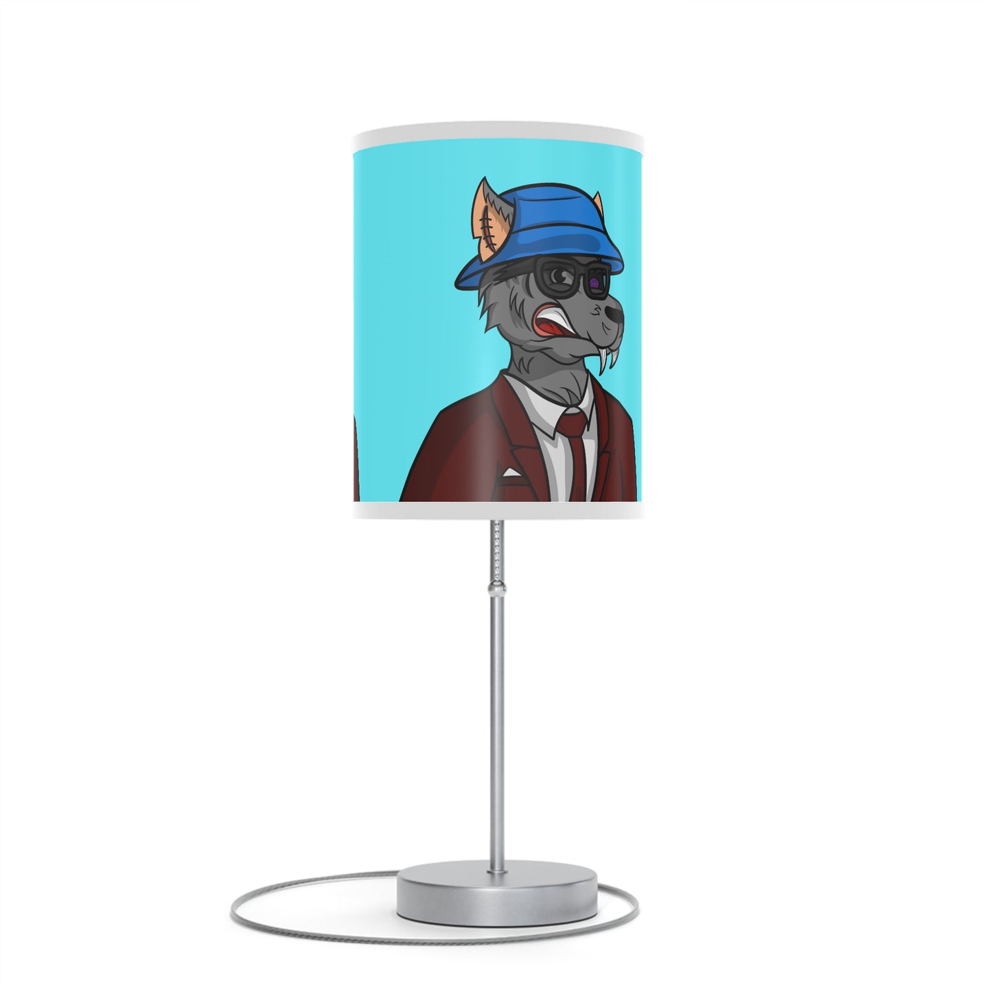 Maroon Suit Business Werewolf Lamp on a Stand, US|CA plug