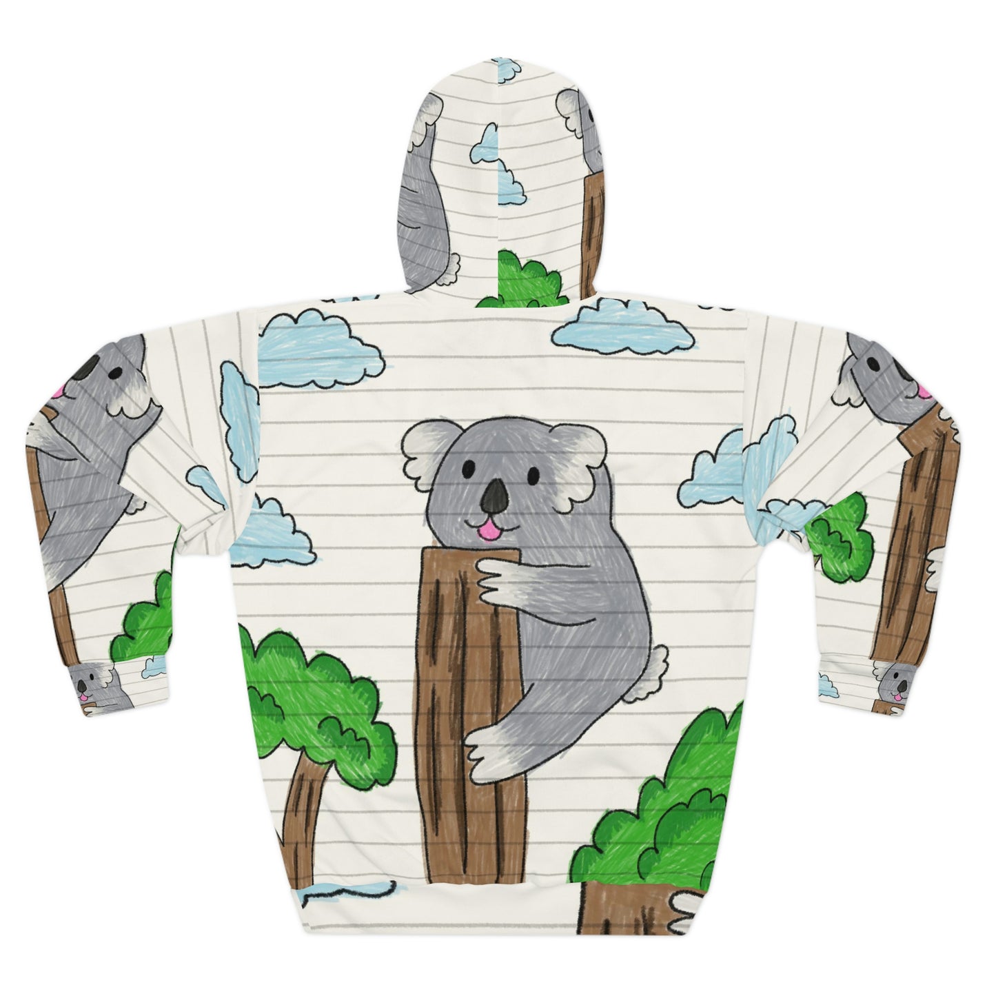 Koala Bear Animal Tree Climber AOP Unisex Pullover Hoodie