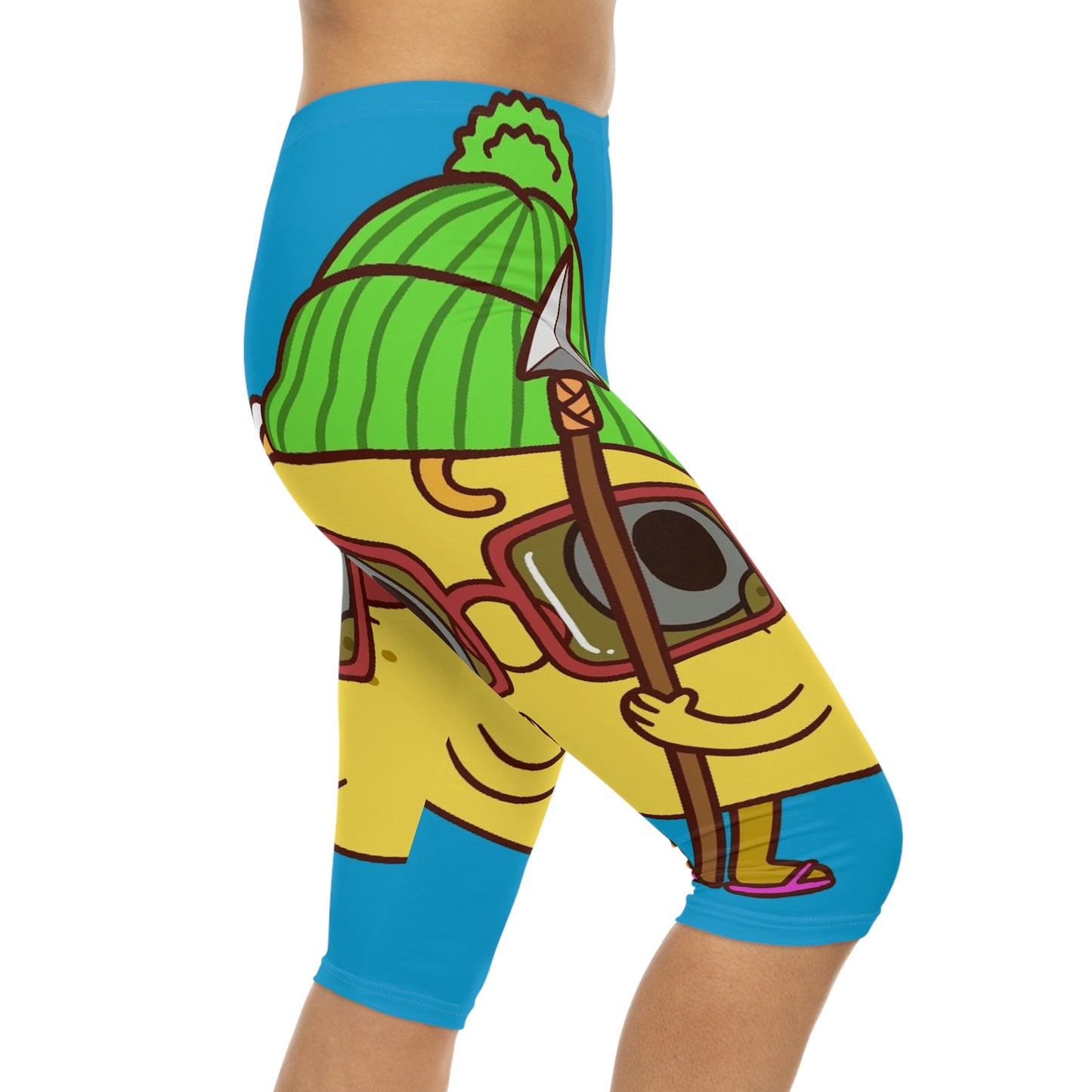 Leggings capri para mujer Tribal Taco (AOP) 