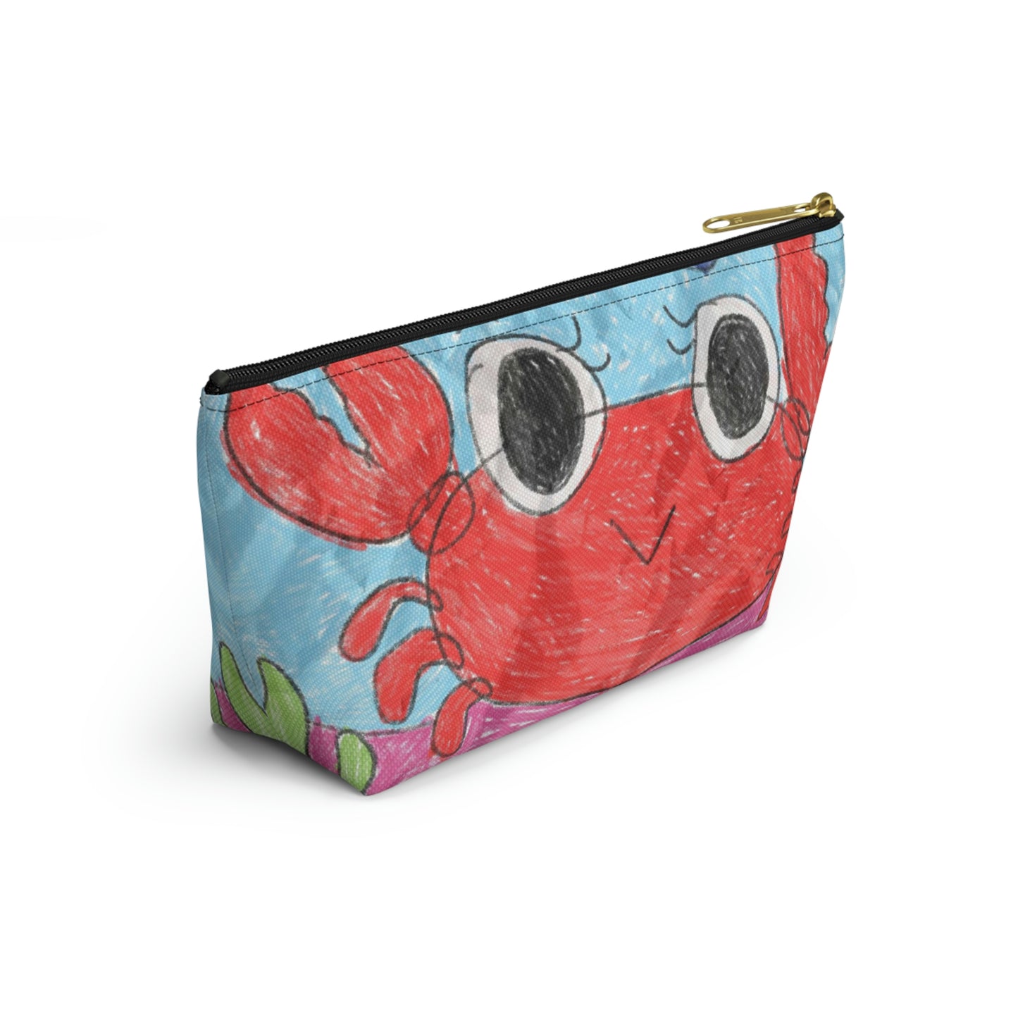 Lobster Crab Graphic Sea Lovers Accessory Pouch w T-bottom