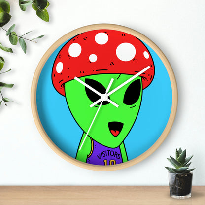 Healthy Sport Jersey Mushroom Alien Wall clock