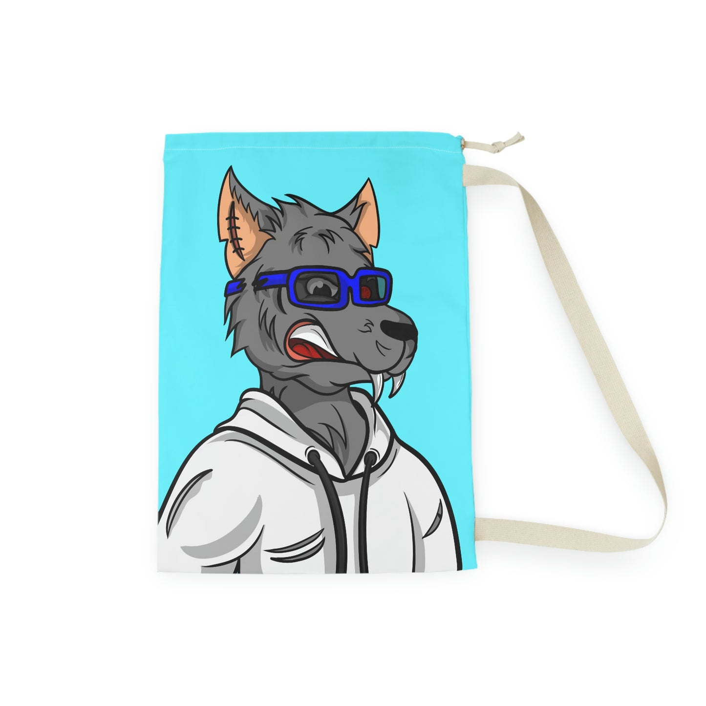 Healthy Fit Animal Cyborg Werewolf Laundry Bag