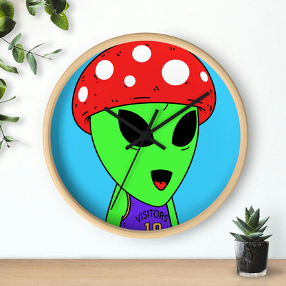 Healthy Sport Jersey Mushroom Alien Wall clock