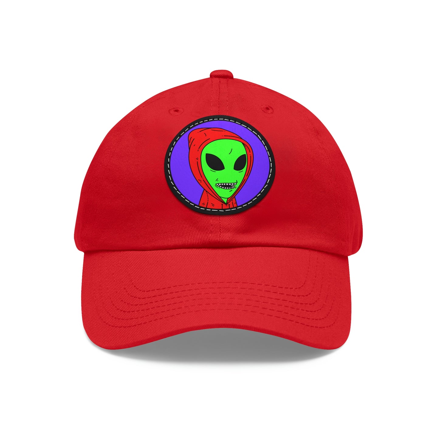 Alien Anonymous Visitor Dad Hat with Leather Patch (Round)