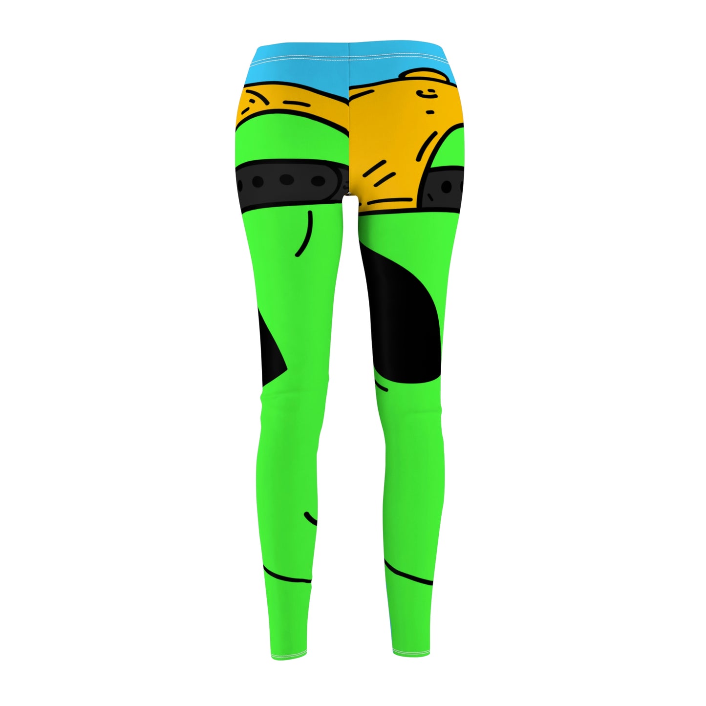 Backpacker Alien Visitor Round Women's Cut & Sew Casual Leggings