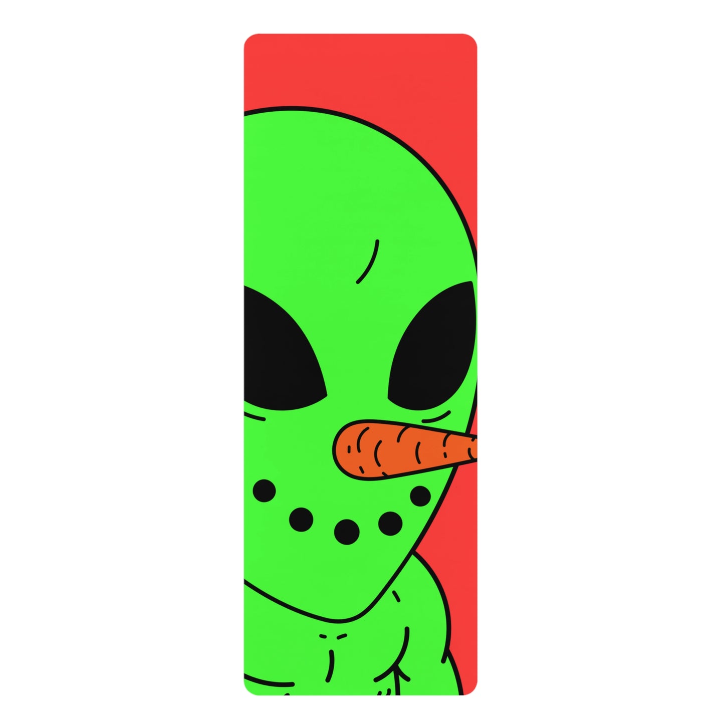 Veggie Visi Alien Vegetable Visitor Rubber Yoga Mat