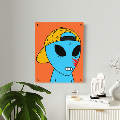 Alien Blue Blood Visitor Acrylic Wall Art Panels