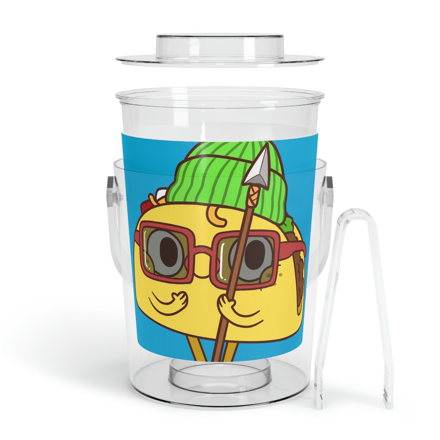 Tribal Taco Ice Bucket with Tongs