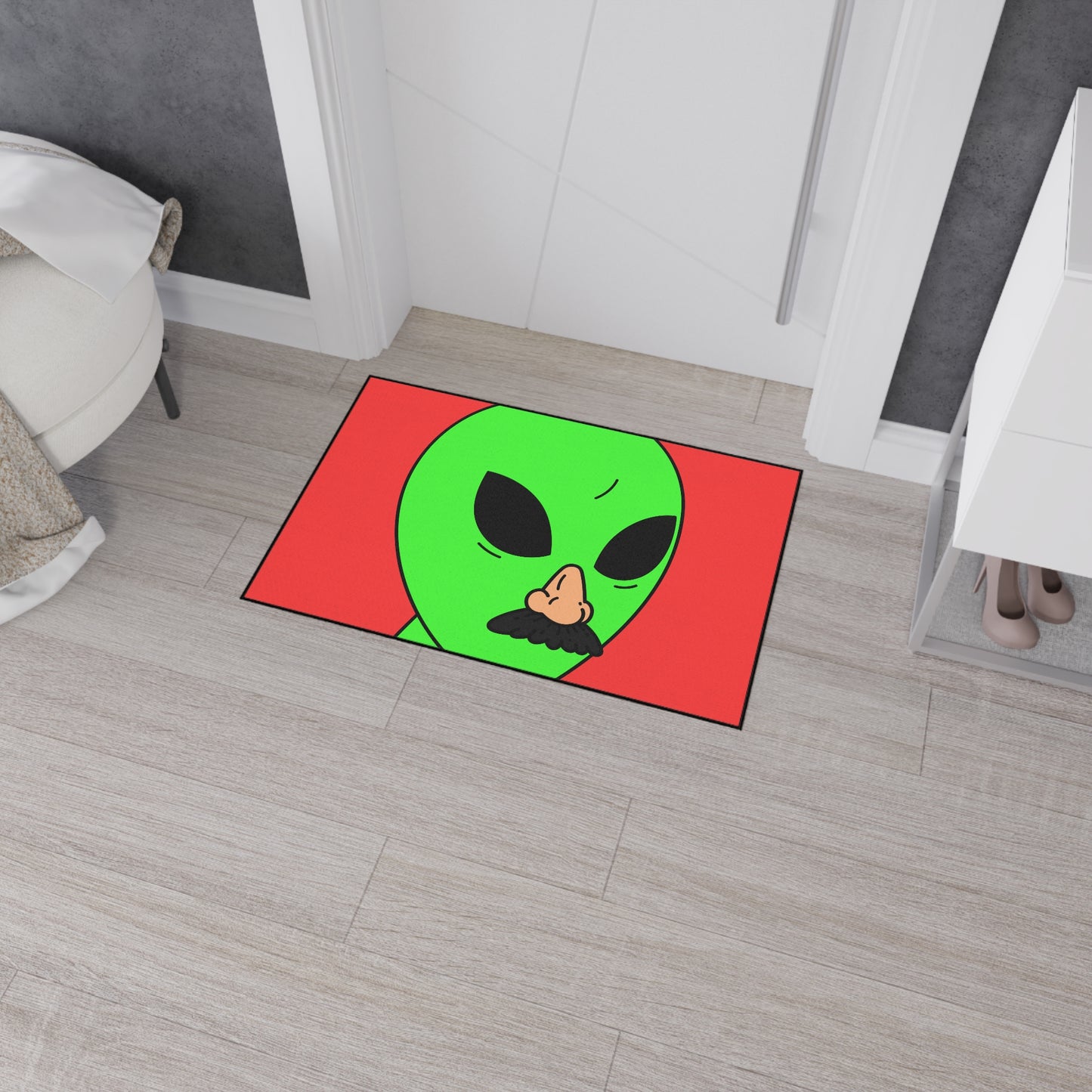 Imposter Fake Alien Visitor Heavy Duty Floor Mat