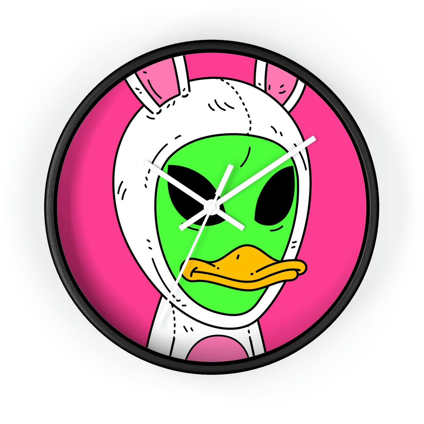 Duck Bunny Alien Wall clock