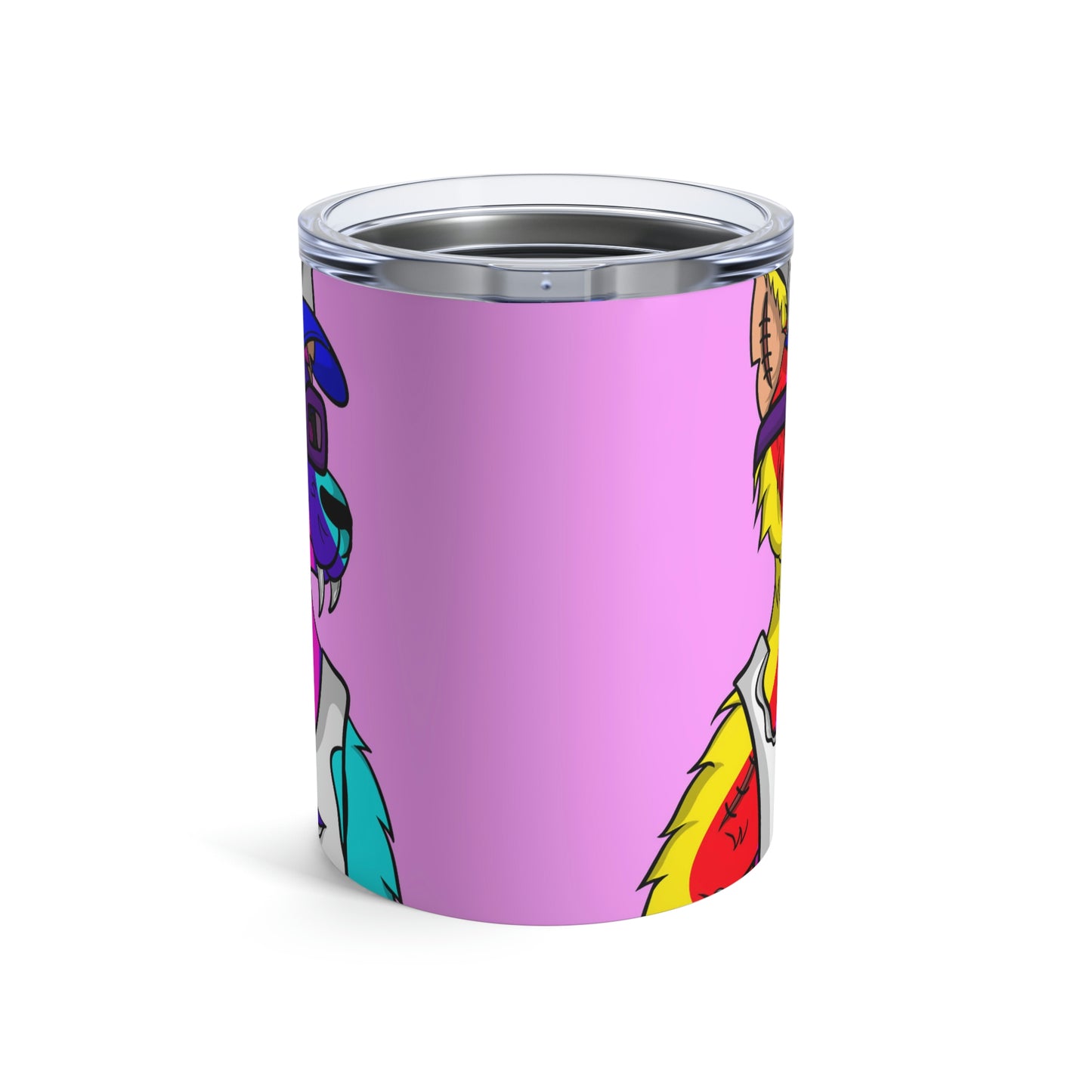 Werewolve Tiedye Rainbow Wolf Tumbler 10oz