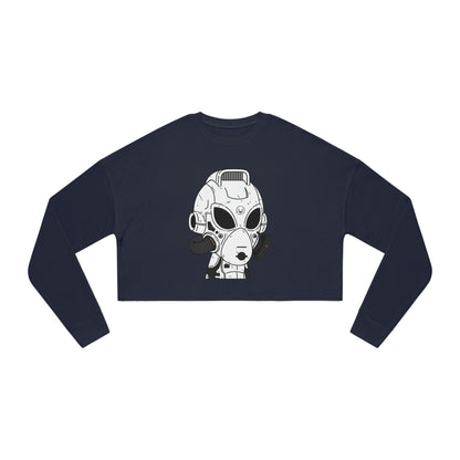 Alien LOL Visitor Women's Cropped Sweatshirt