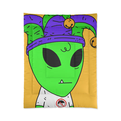 Joker Hat one Tooth Green Alien Anti Human T Shirt Visitor Bed Comforter