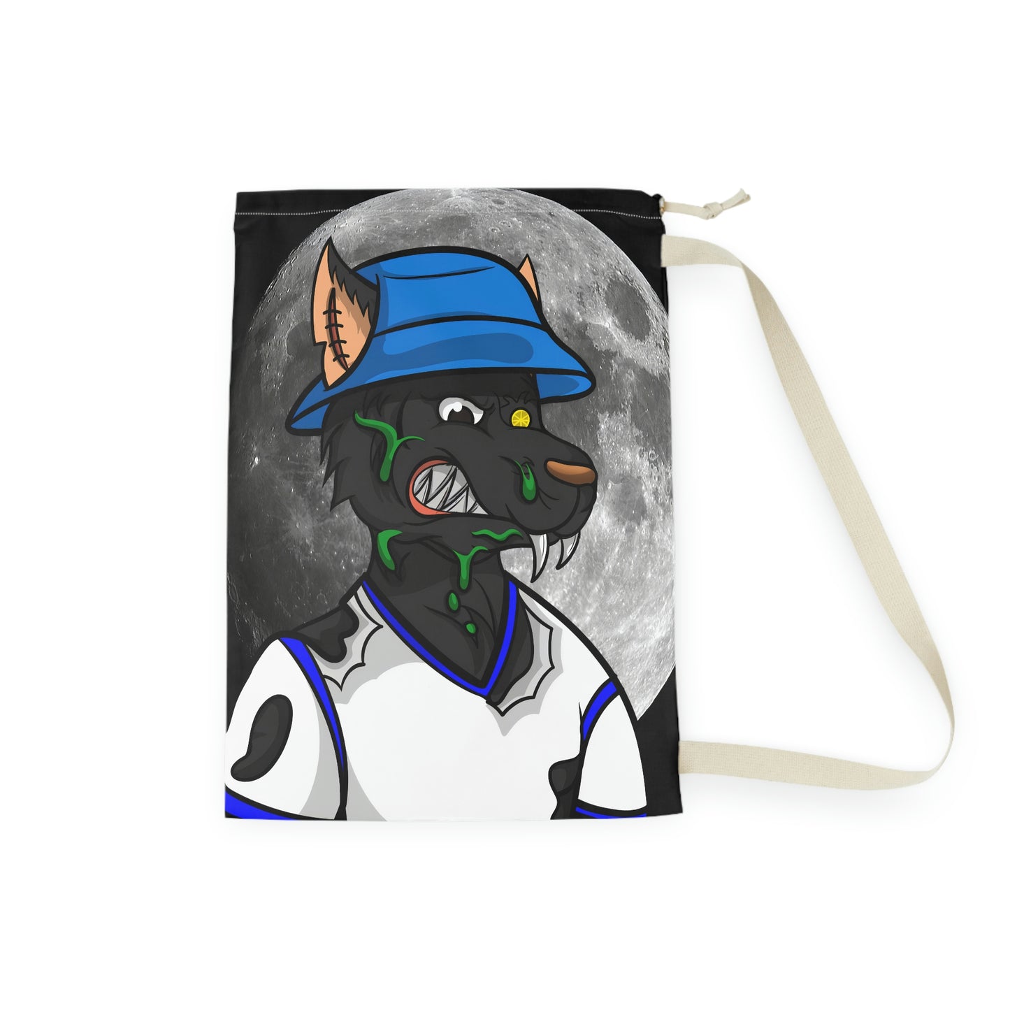 Full Moon Wolf Laundry Bag