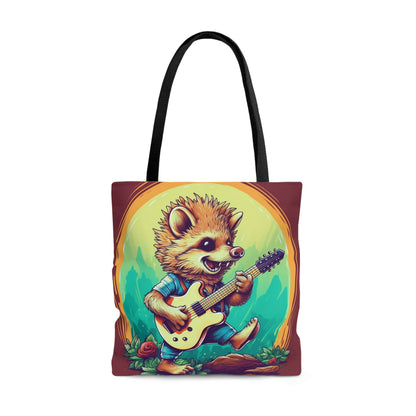 Hedgehog Stylish Culture Band Music Graphic Tote Bag (AOP)