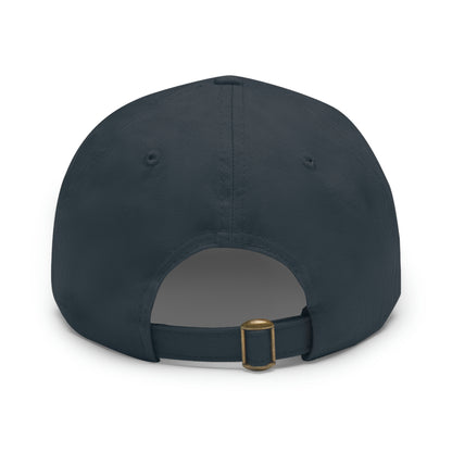 USA The Visitor 751 Dad Hat with Leather Patch (Round)