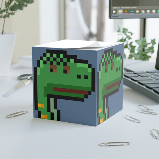 Dinosaur Dino Pixel Note Cube
