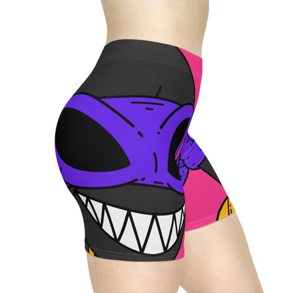 Pantalones cortos moteros para mujer Dark Ninja Warrior Alien Visitor 