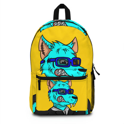 Animal Wolve Werewolf Fancy Aqua Fur Cyborg Backpack