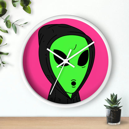 Anonymous Anon Alien Visitor Wall clock