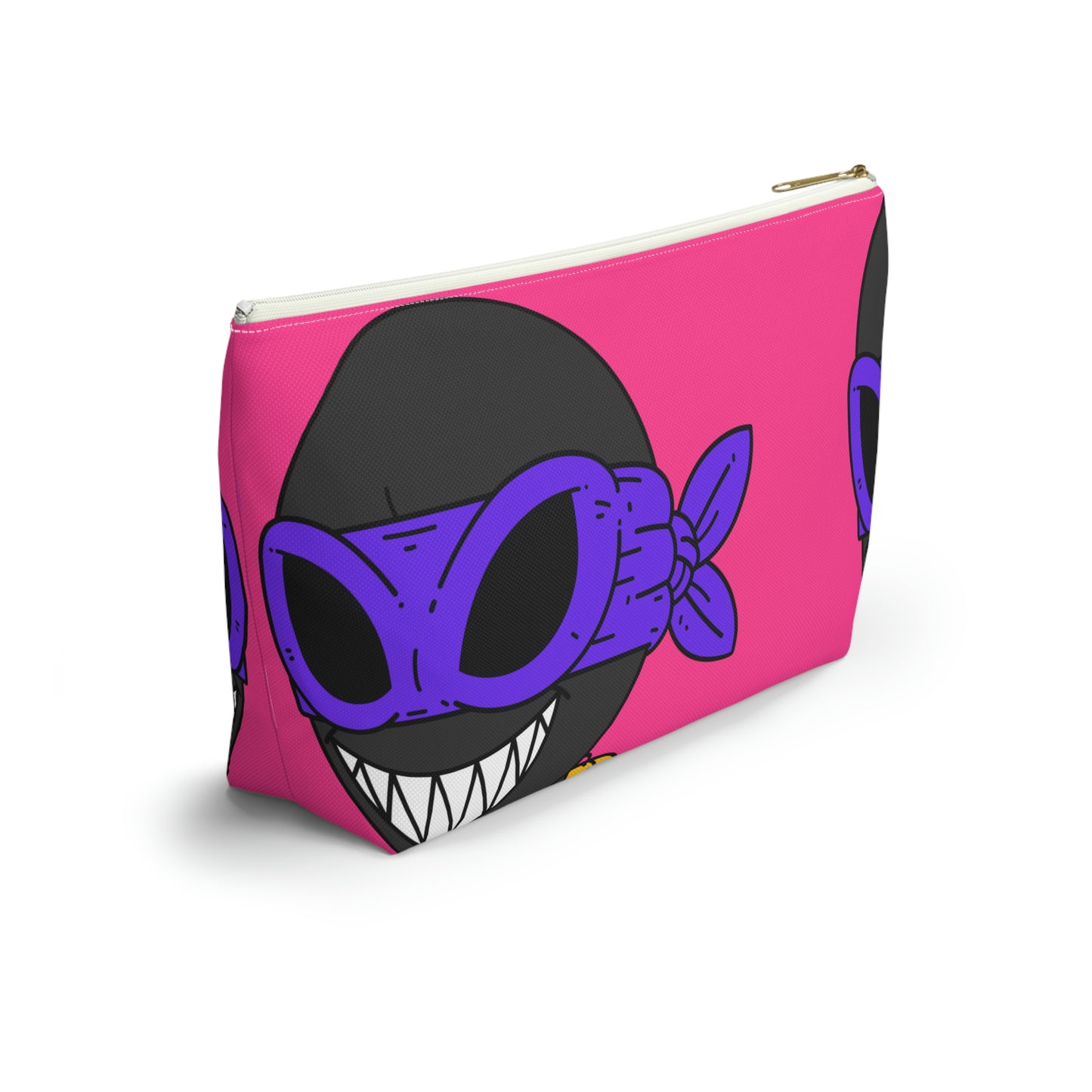 Dark Ninja Warrior Alien Visitor Accessory Pouch w T-bottom