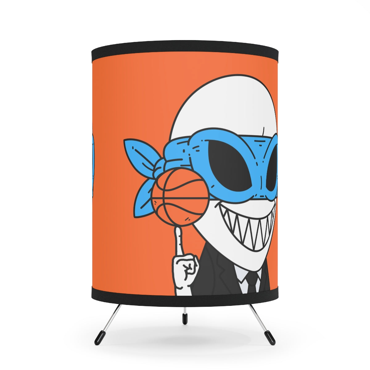 Basketball Sport Baller Alien Visitor Tripod Lamp with High-Res Printed Shade, US\CA plug