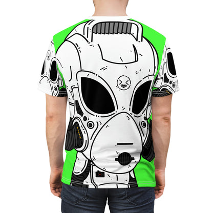 The Lol Visitor Alien Galactic Futuristic Robot Unisex AOP Cut & Sew Tee