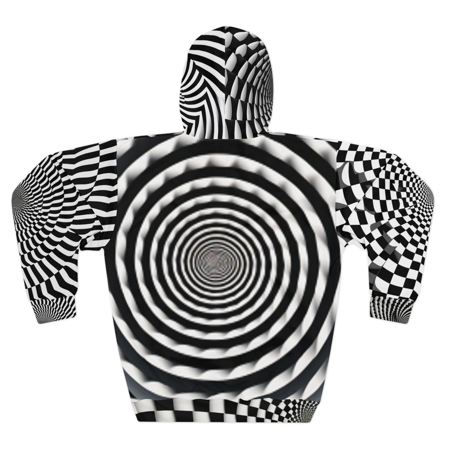 3D Optical Illusion Vortex Bottomless Hole design Unisex Pullover Hoodie (AOP)