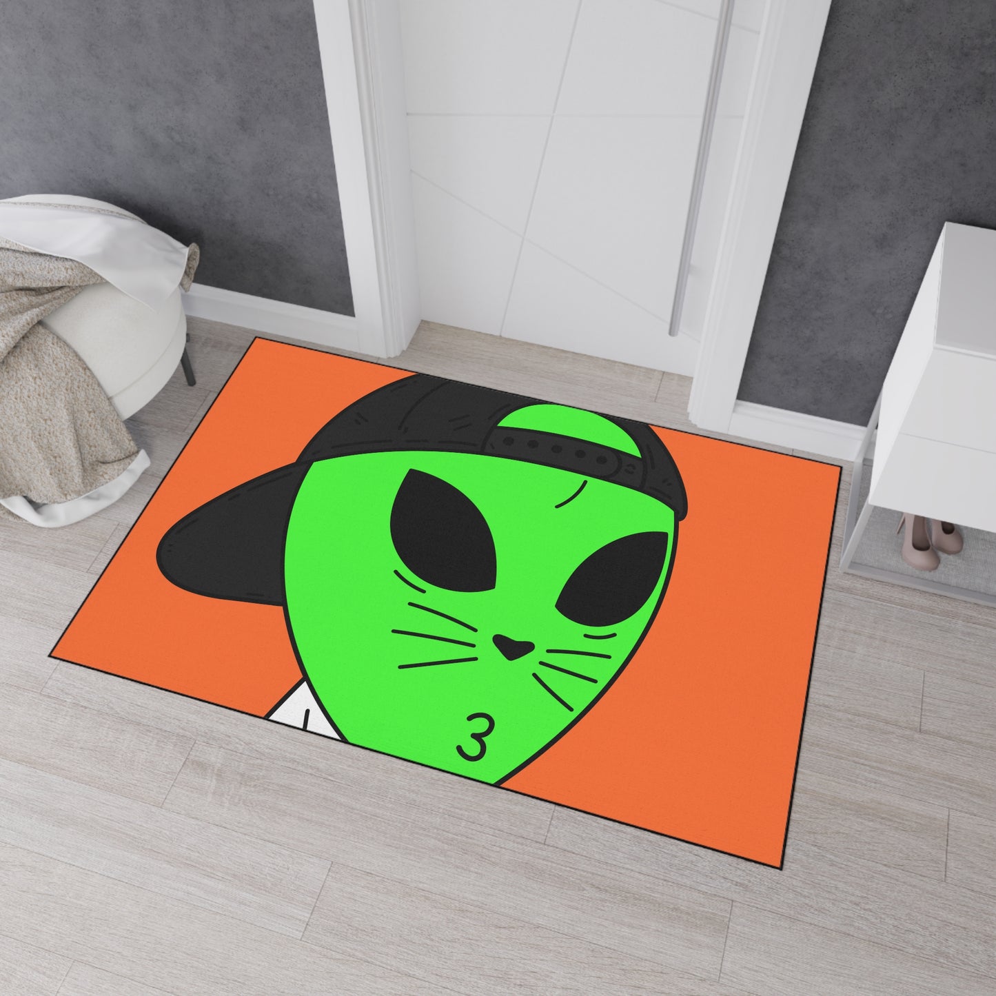 Cat Alien Animal Heavy Duty Floor Mat