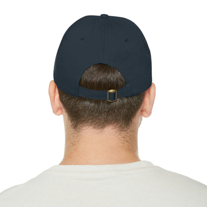 USA The Visitor 751 Dad Hat with Leather Patch (Round)