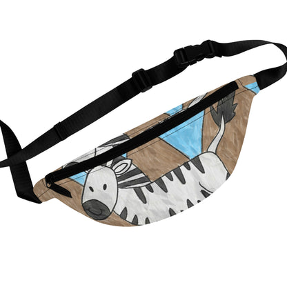 Zebra Graphic Hipster Zebra Animal Fanny Pack