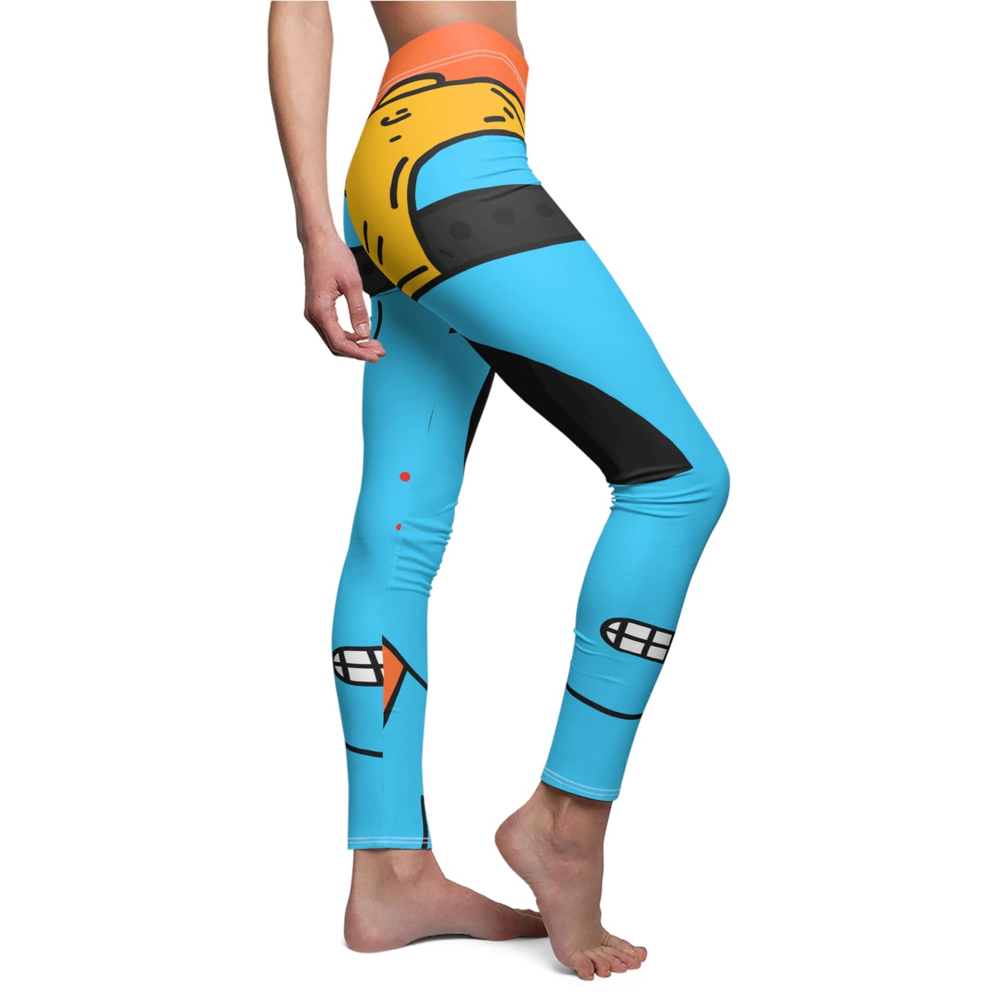 Alien Blue Blood Visitor Women's Cut & Sew Casual Leggings