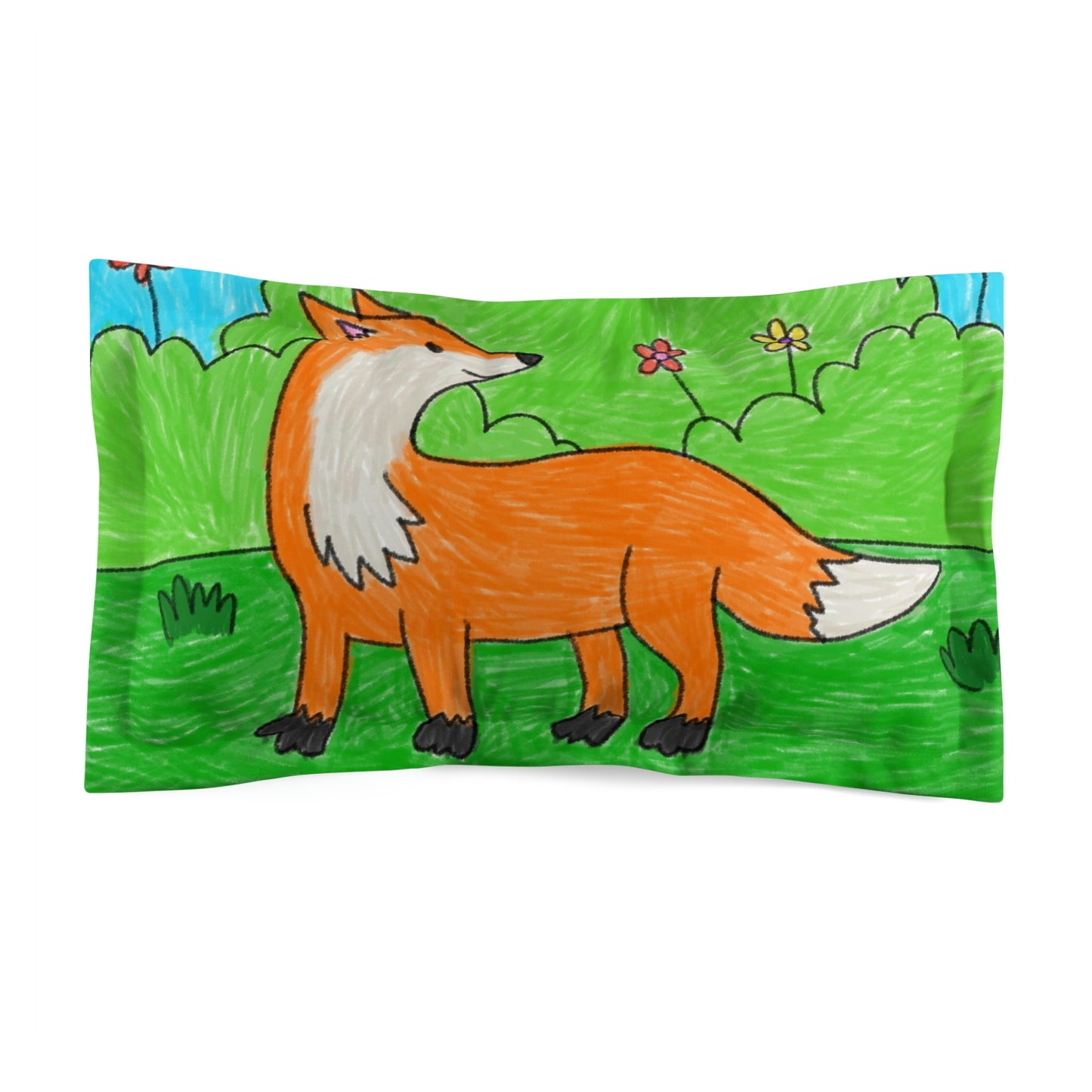 Fox Woodland Animal Foxy Microfiber Pillow Sham