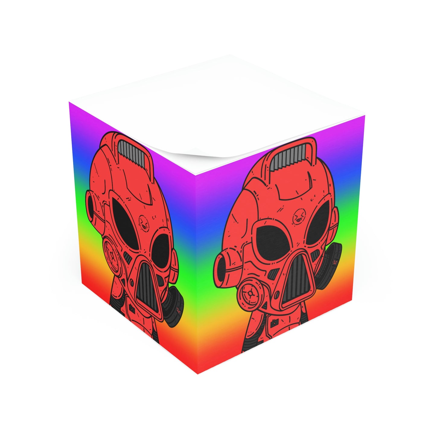 Pride Rainbow Robot Cyborg Alien Note Cube