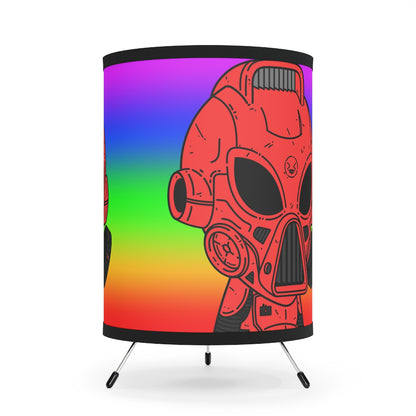 Peace Pride Visitor Alien Robot Cyborg Tripod Lamp with High-Res Printed Shade, US\CA plug