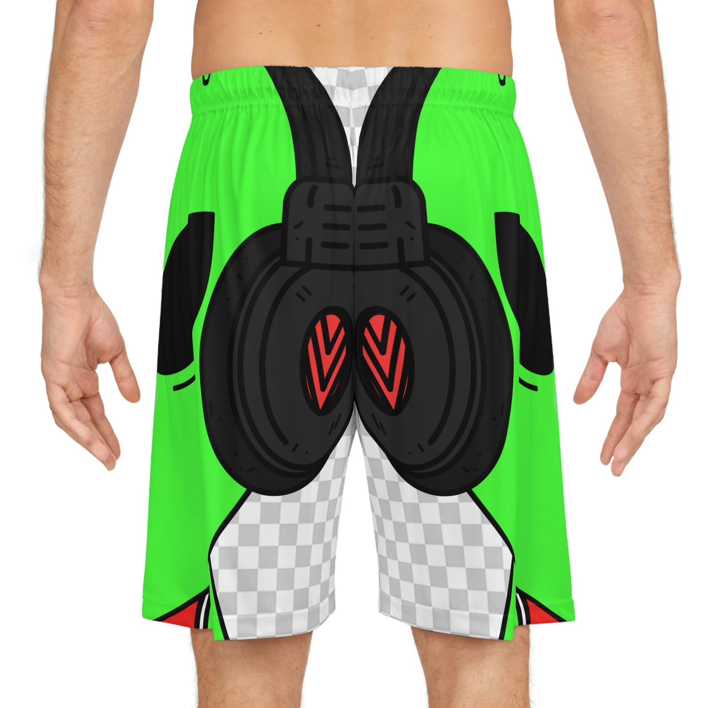 Alien Music Headphone Podcast Character Visitor Basketball Shorts
