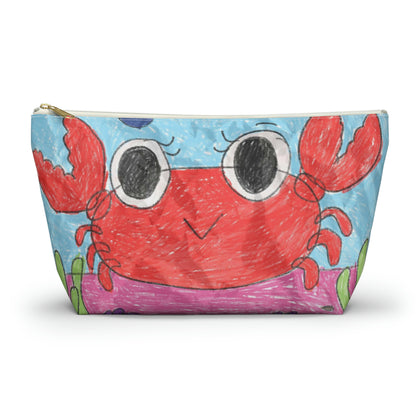 Lobster Crab Graphic Sea Lovers Accessory Pouch w T-bottom