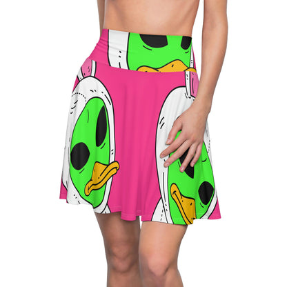 Duck Bunny Alien Women's Skater Skirt