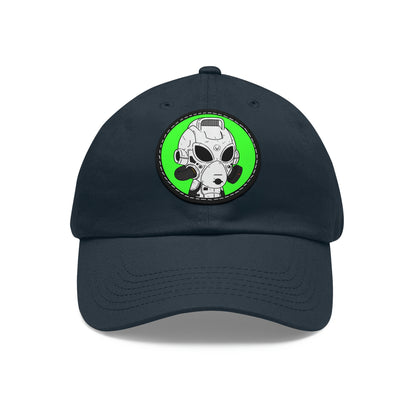 Alien LOL Visitor Dad Hat with Leather Patch (Round)