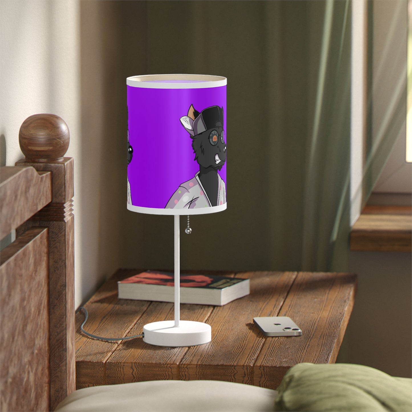 Werewolve Robe Relax Fit Wolf Cyborg Lamp on a Stand, US|CA plug