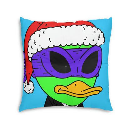 Santa Christmas Alien Visitor751 Tufted Floor Pillow, Square