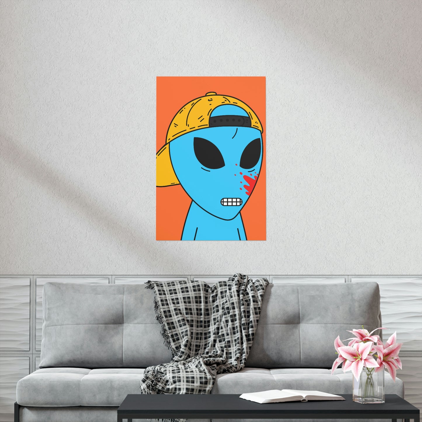 Alien Blue Blood Visitor Premium Matte Vertical Posters