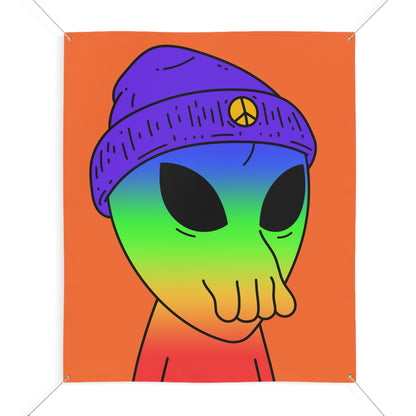 Peace Alien Pride Matte Banner