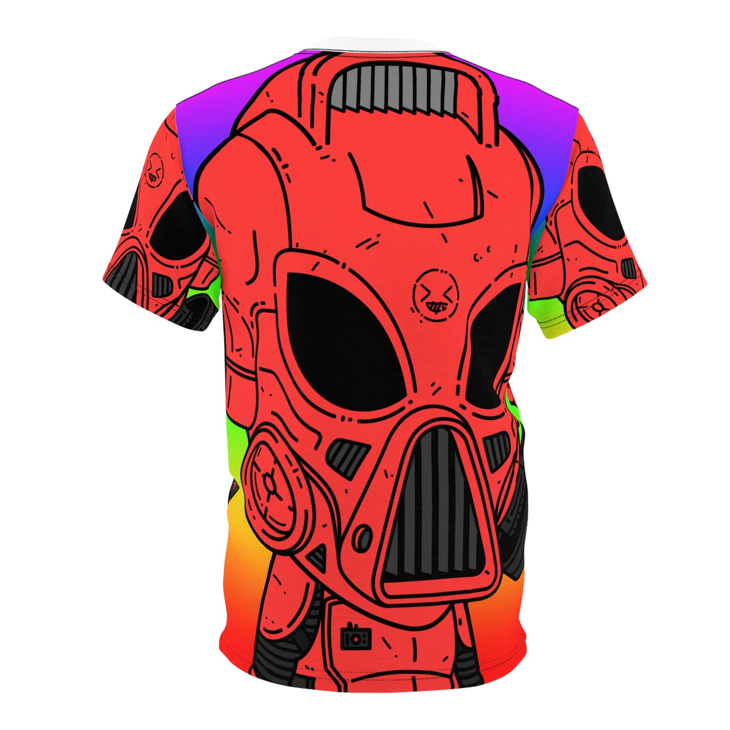 Cyborg Alien Futuristic Machine Tech Visitor Unisex AOP Cut & Sew Tee