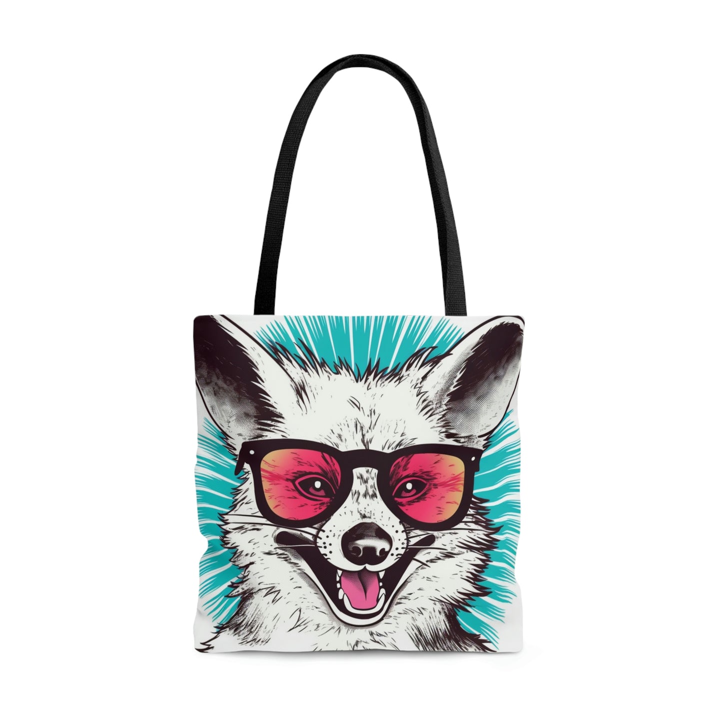 Happy Opossum Retro Cartoon Tote Bag (AOP)